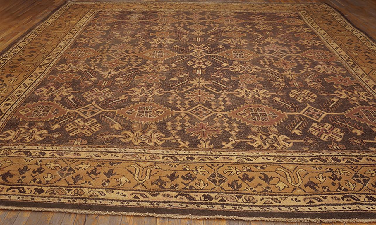 Oushak Early 20th Century Turkish Carpet ( 13'4