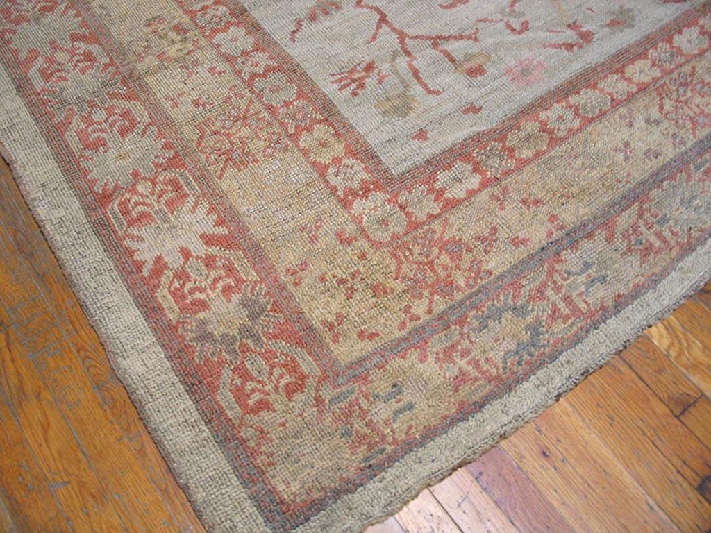 19th Century Oushak Ghiordes Carpet ( 8'6