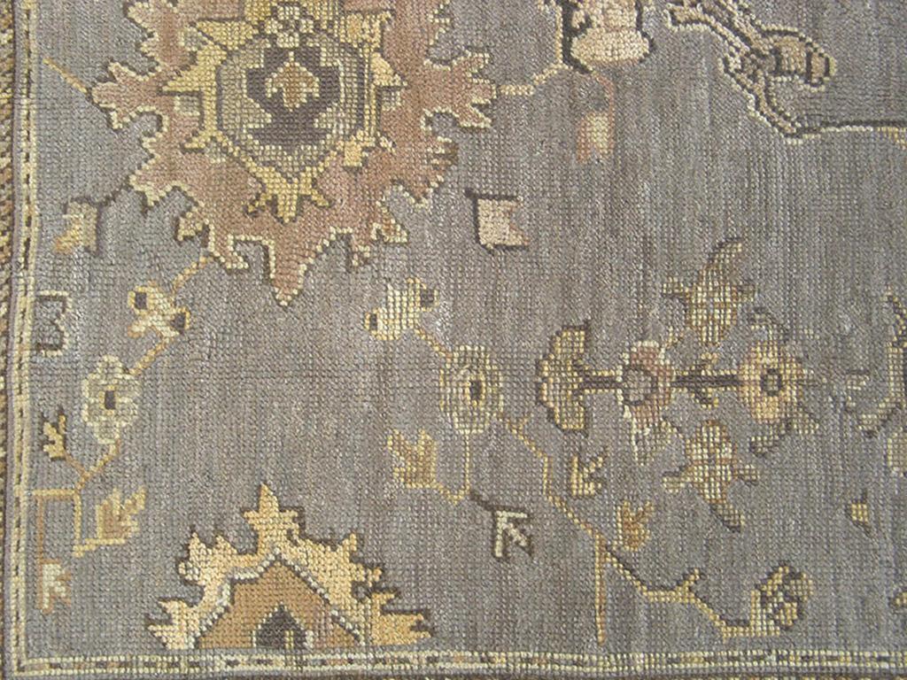 Early 20th Century Turkish Oushak Carpet ( 11' x 13'9