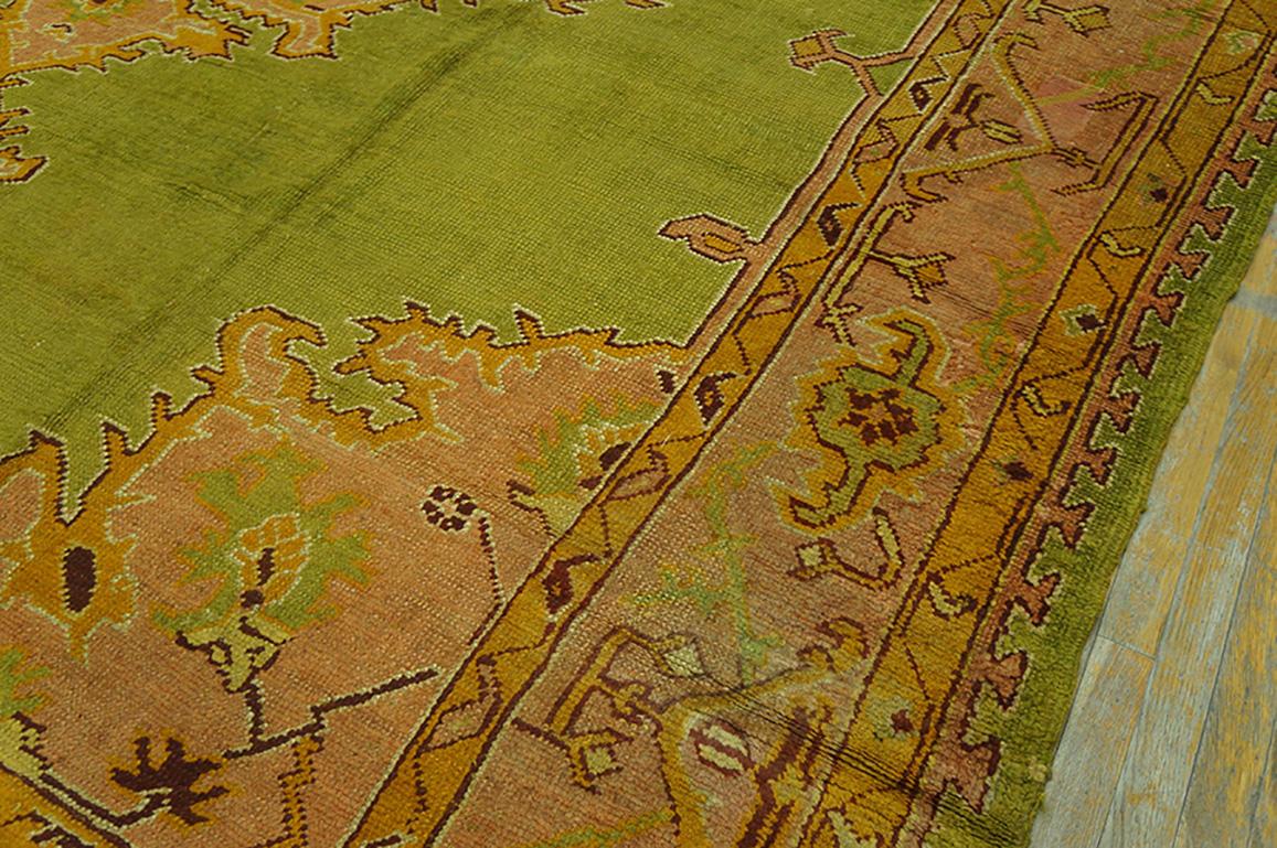 Early 20th Century Turkish Oushak Carpet ( 10'8