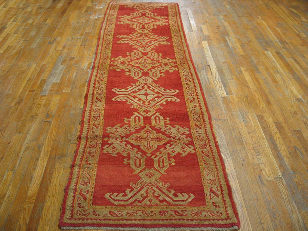 Early 20th Century Turkish Oushak Carpet ( 3'2
