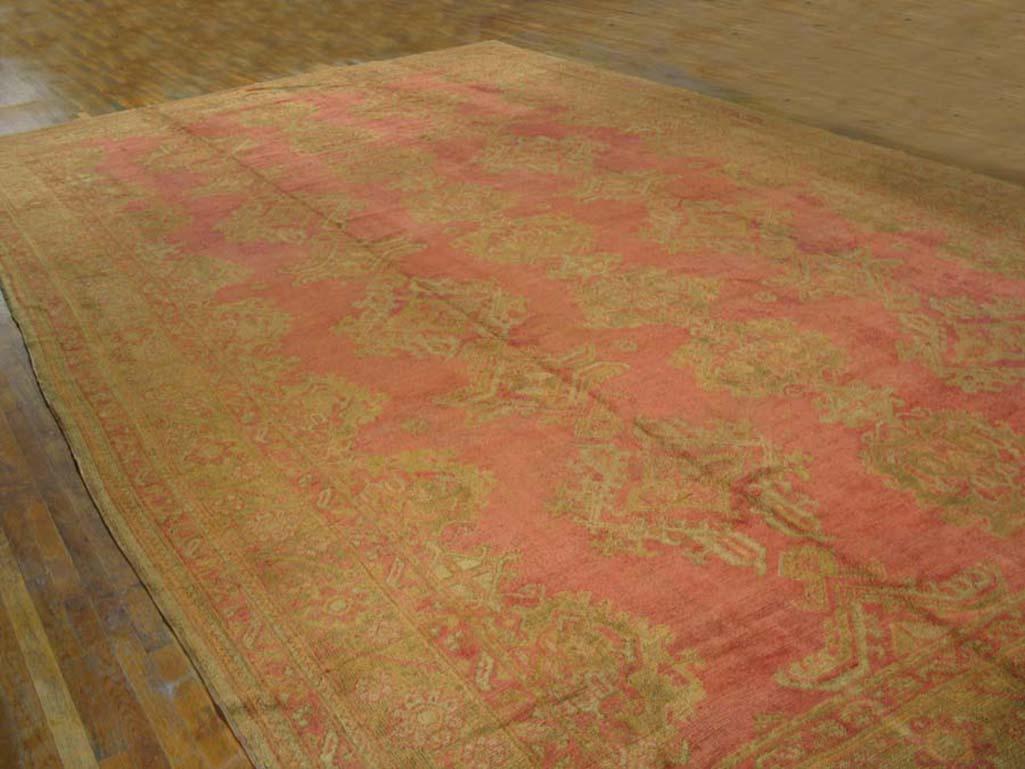 Early 20th Century Turkish Oushak Carpet ( 13'2
