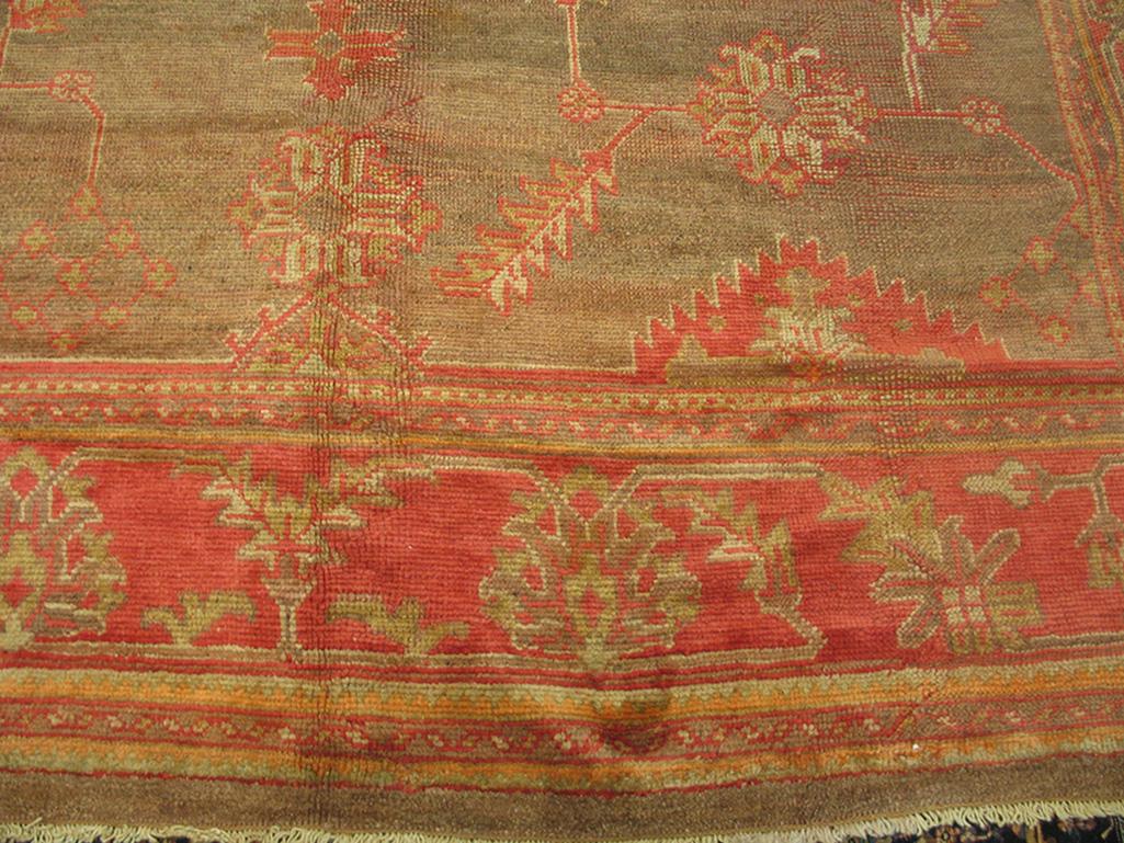 Early 20th Century Turkish Oushak Carpet  ( 9'6