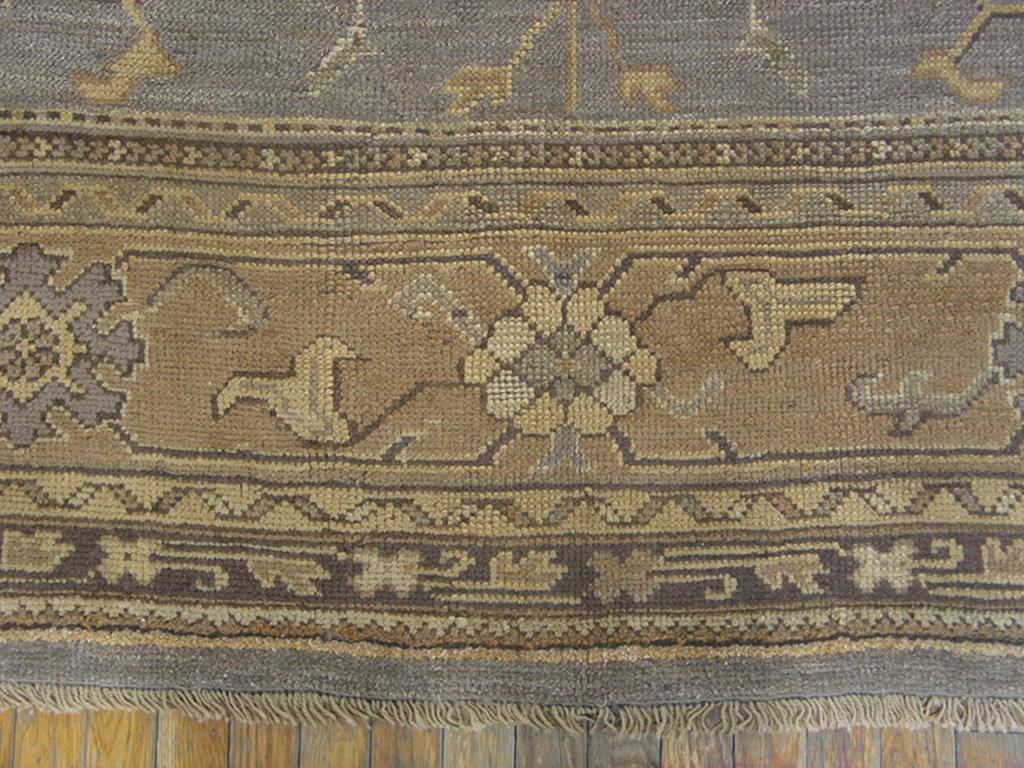 Wool Early 20th Century Turkish Oushak Carpet ( 11' x 13'9