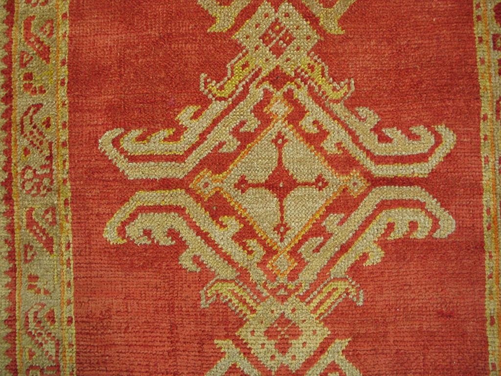 Late 20th Century Early 20th Century Turkish Oushak Carpet ( 3'2