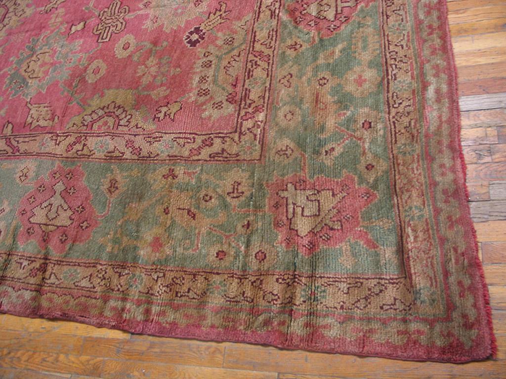 Early 20th Century Turkish Oushak Carpet ( 13'10