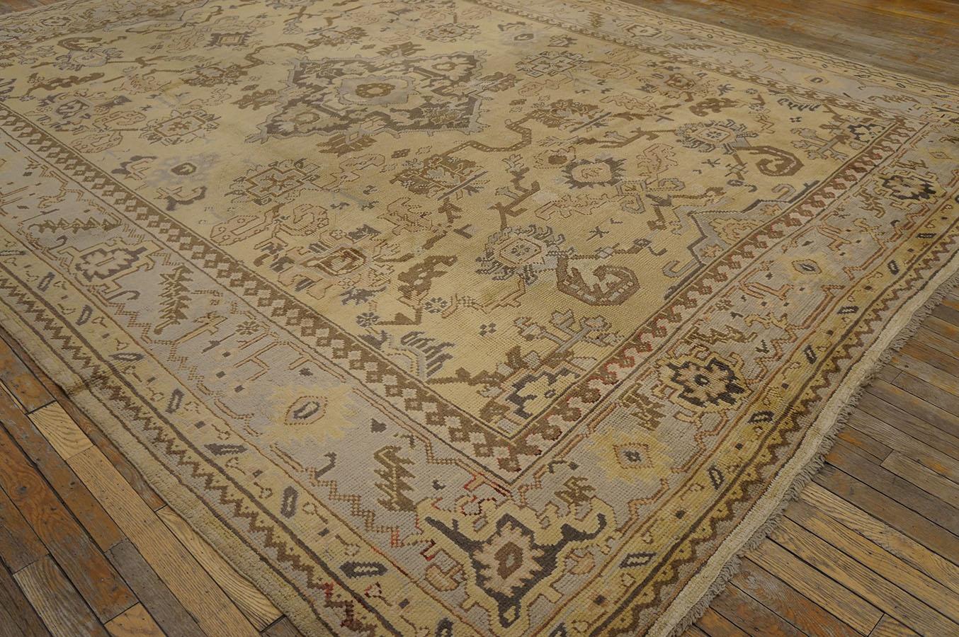 Early 20th Century Turkish Oushak Carpet ( 9'3