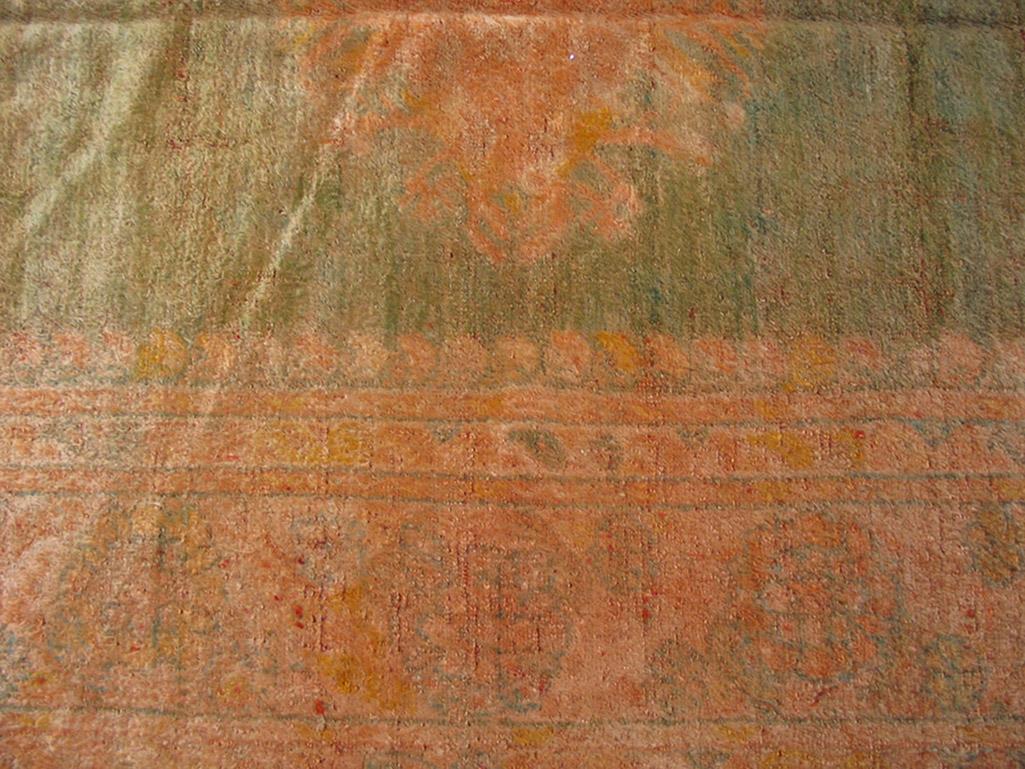 Wool 19th Century Turkish Angora Oushak Carpet ( 5' x 8'9