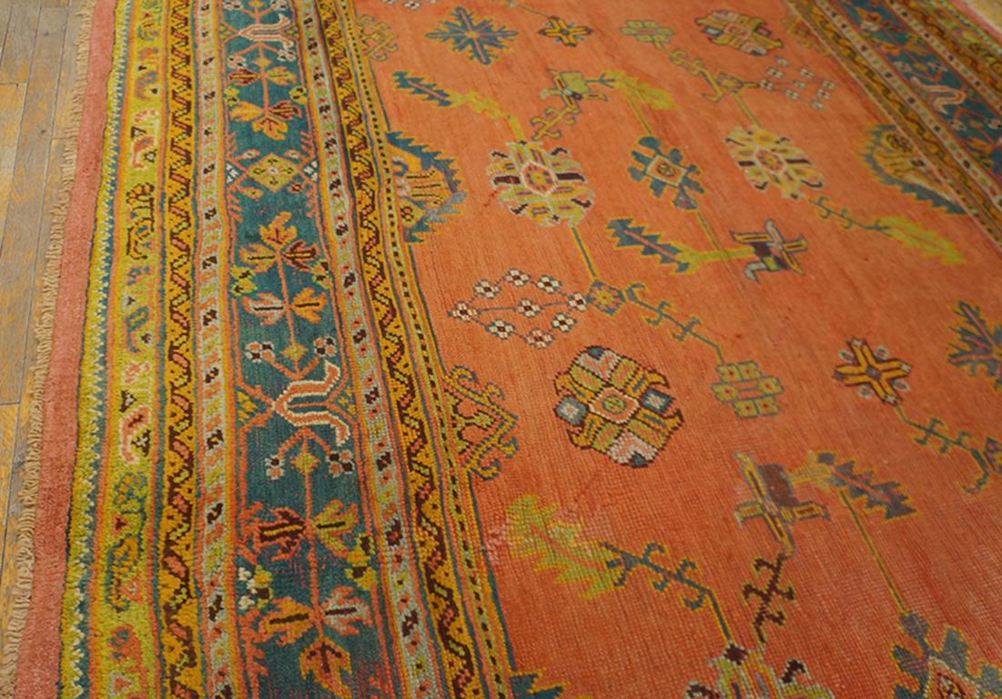 1930s Turkish Oushak Carpet ( 8'5