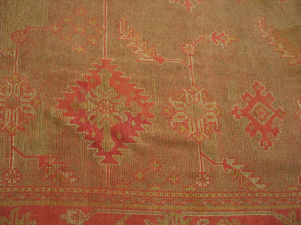 Early 20th Century Turkish Oushak Carpet  ( 9'6