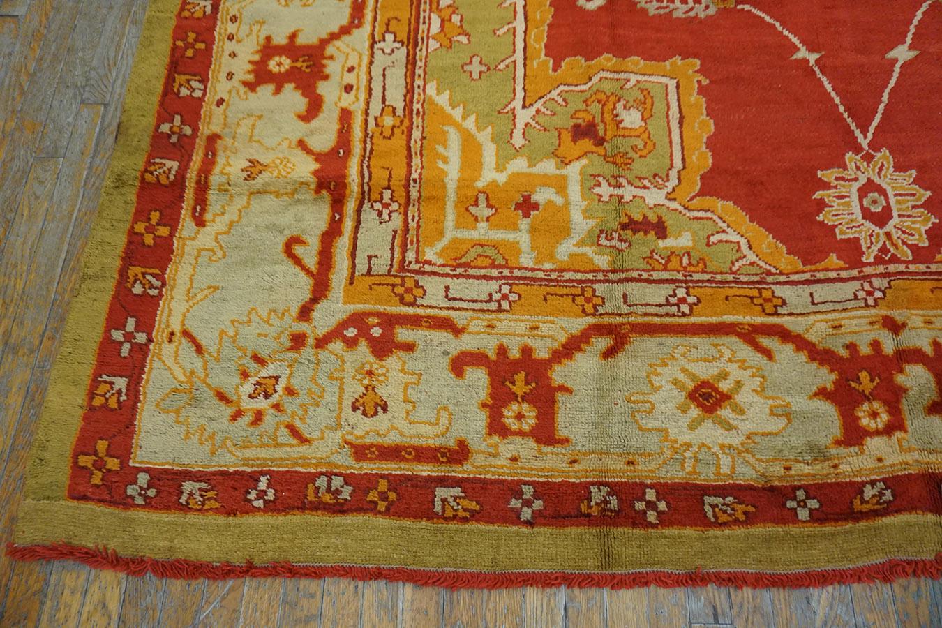 Early 20th Century Turkish Oushak Carpet  ( 9' x 21'5
