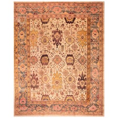 Antique Early 20 Century Turkish Oushak Carpet ( 13' x 16'4" - 395 x 498 )