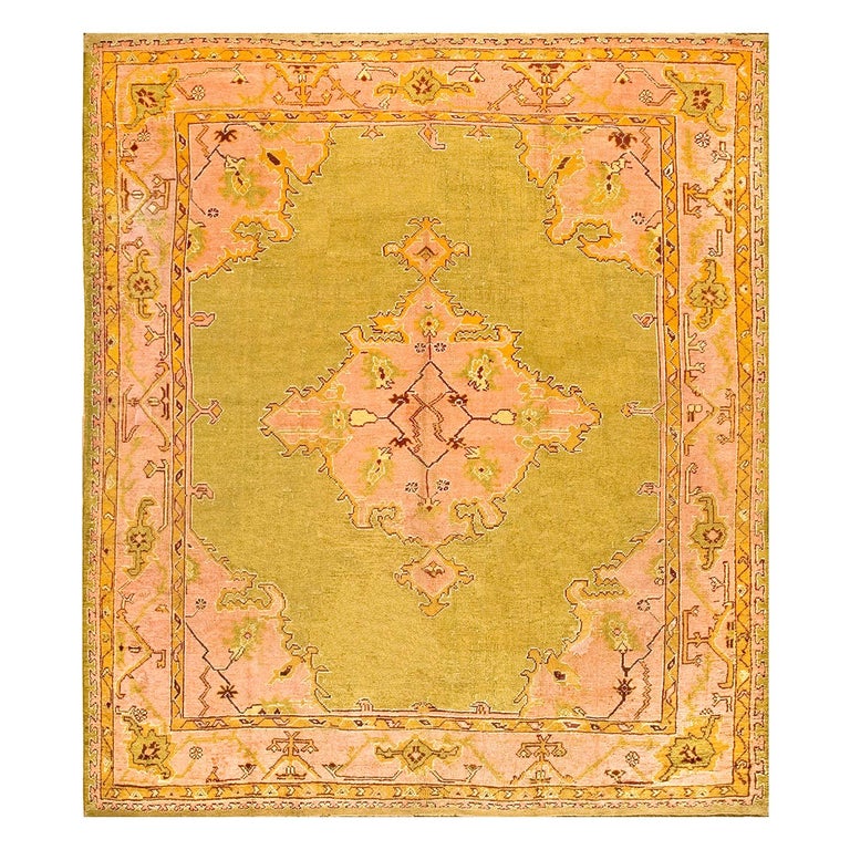 Antique Oushak Rug For Sale at 1stDibs