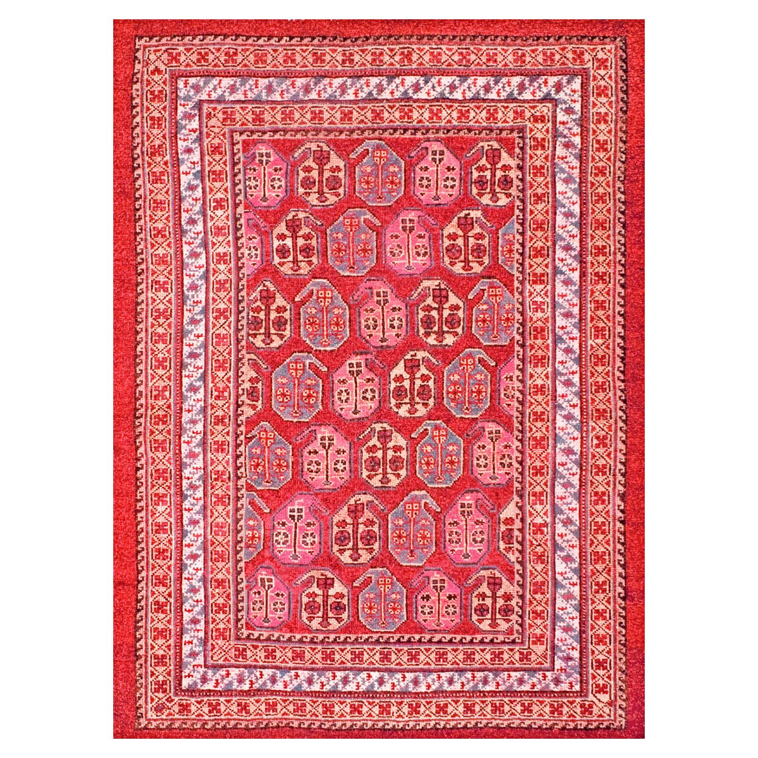 Late 19th Century Turkish Oushak Carpet ( 5' x 6'9" - 152 x 206 ) For Sale