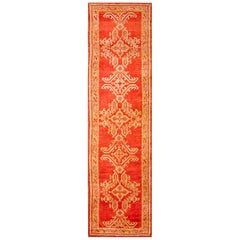 Türkischer Oushak-Teppich des frühen 20. Jahrhunderts ( 3'2" x 11'6" - 96 x 350)