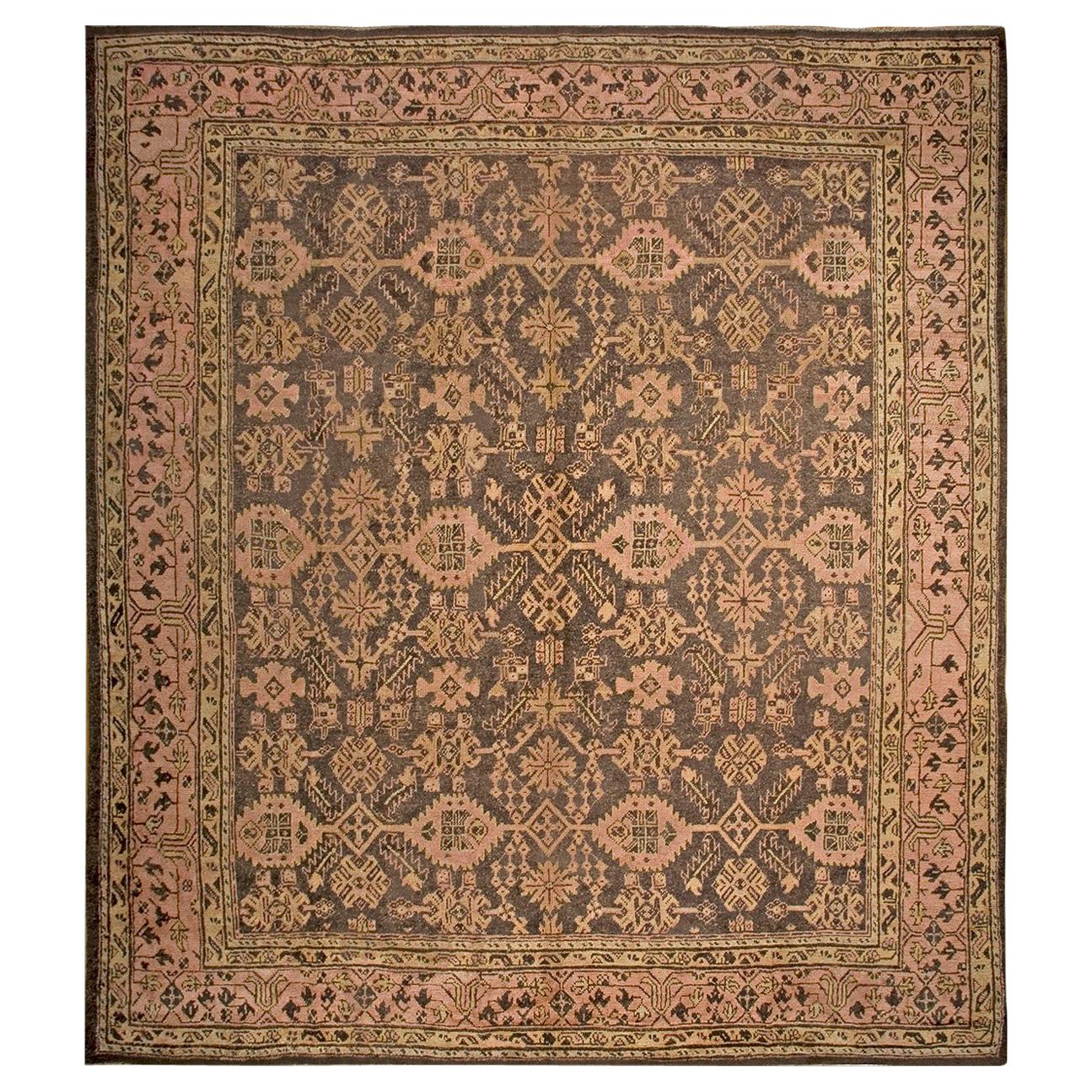 Early 20th Century Turkish Carpet ( 13'4" x14'9" - 405 x 450 ) For Sale