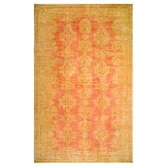 Retro Early 20th Century Turkish Oushak Carpet ( 13'2" x 21'2" - 402 x 645 )