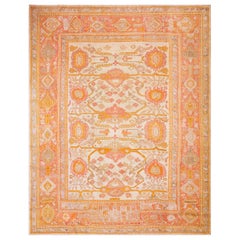 19th Century Turkish Oushak Carpet ( 10'6" x 13'5" - 320 x 415 )