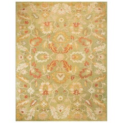 Antique Late 19th Century Turkish Anatolian Oushak Carpet (12'4" x 16'2"- 376 x 493 cm)