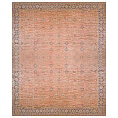 Türkischer Oushak-Teppich des frühen 20. Jahrhunderts ( 20'' x 22''6 - 610 x 685)