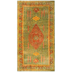 Antique 19th Century Turkish Oushak Carpet ( 12'4" x 23'7" - 375 x 718 )