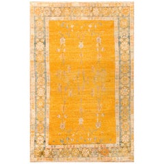 Antique Oushak Angora Carpet