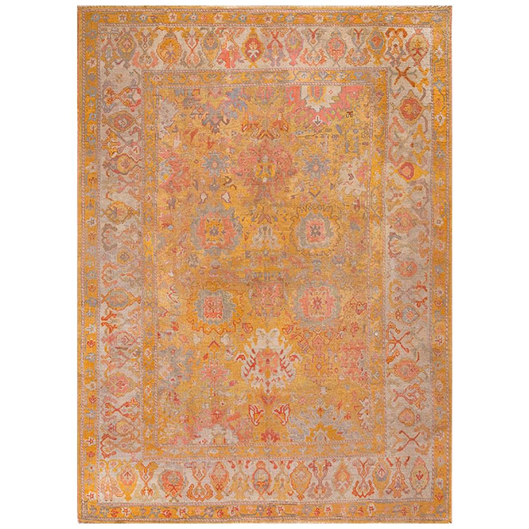 19th Century Turkish Oushak Carpet ( 8'4" x 11'7" - 254 x 353 )