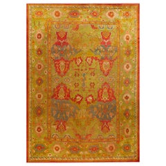 Antique 19th Century Turkish Oushak Carpet ( 10'8" x 14'6" - 325 x 442 )