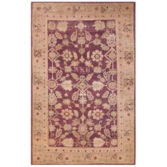 Antique 19th Century Turkish Oushak Ghiordes Carpet ( 6' x 9'5" - 183 x 267 )
