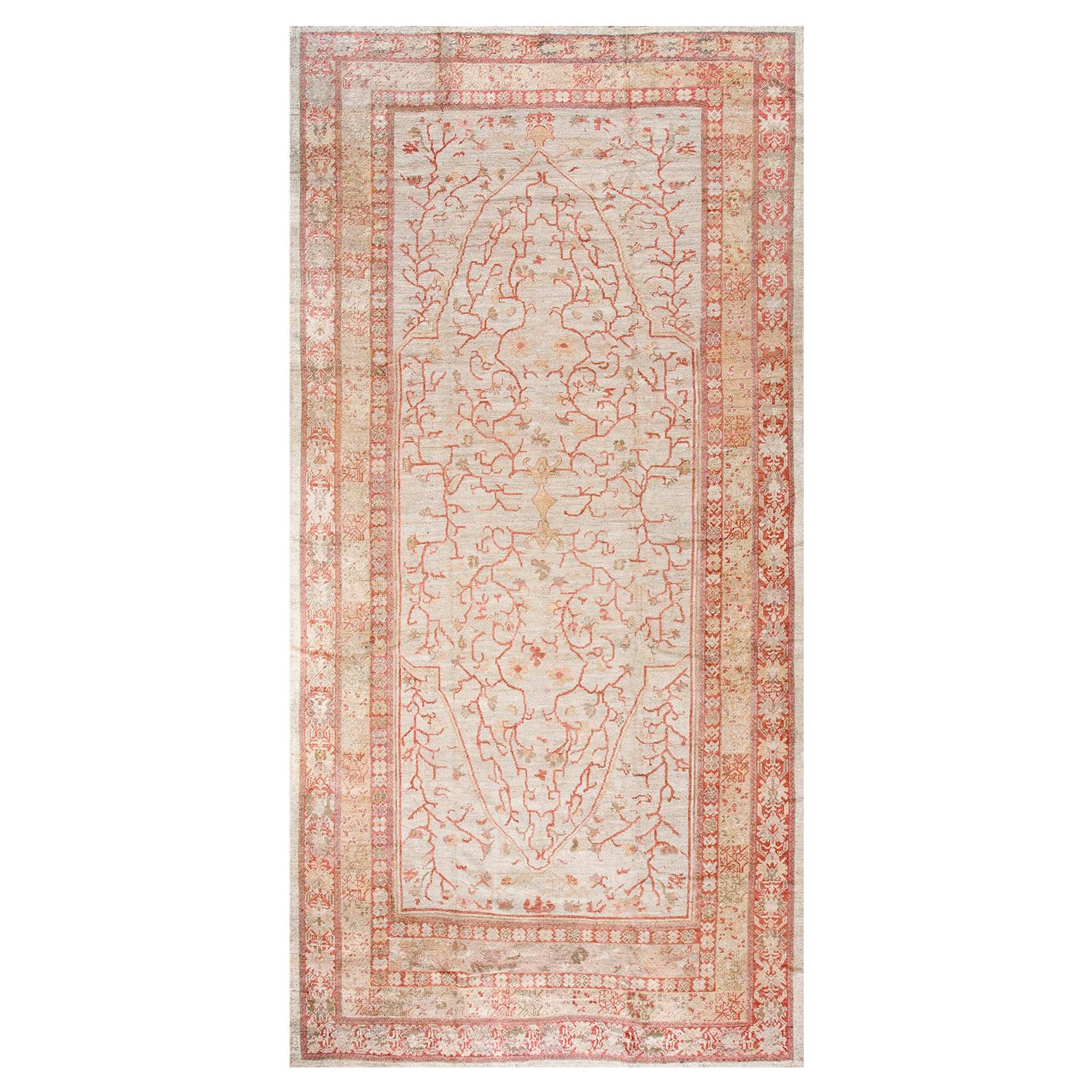 19th Century Oushak Ghiordes Carpet ( 8'6" x 17' - 260 x 518 ) For Sale