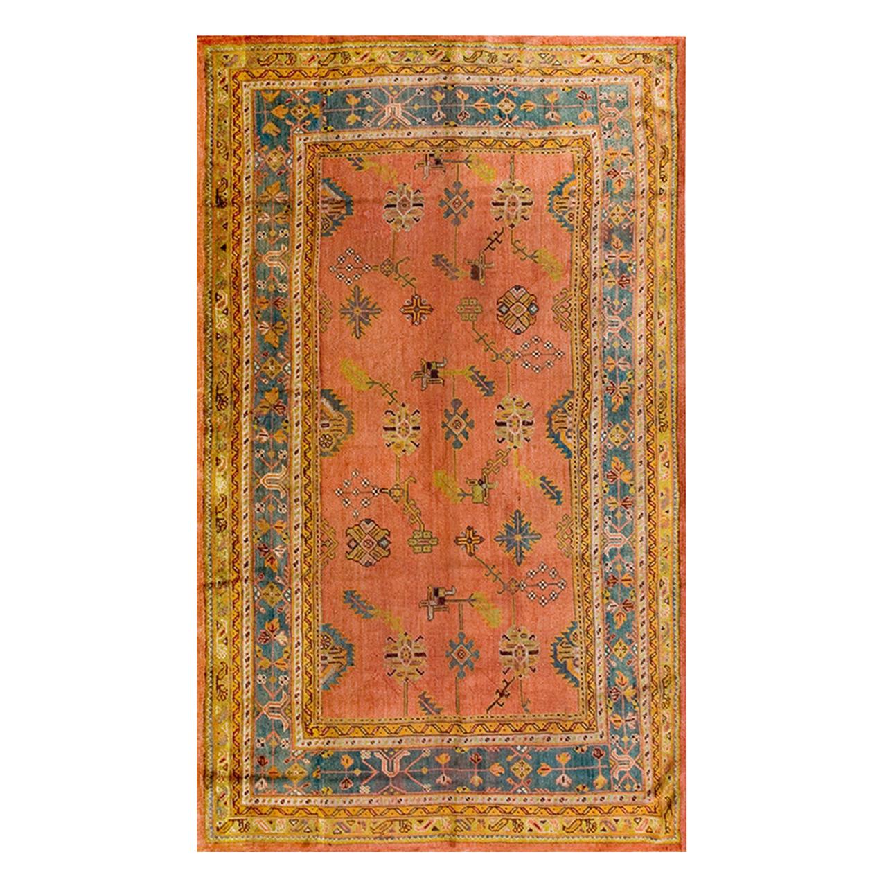 1930s Turkish Oushak Carpet ( 8'5" x 13'5" - 257 x 410 ) For Sale