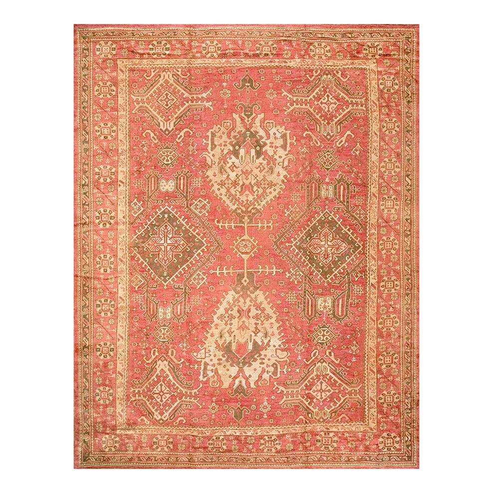 Antique Oushak Carpet For Sale