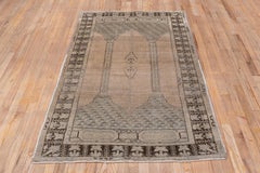 Antique Oushak Rug, Ghiordes Prayer Rug Style