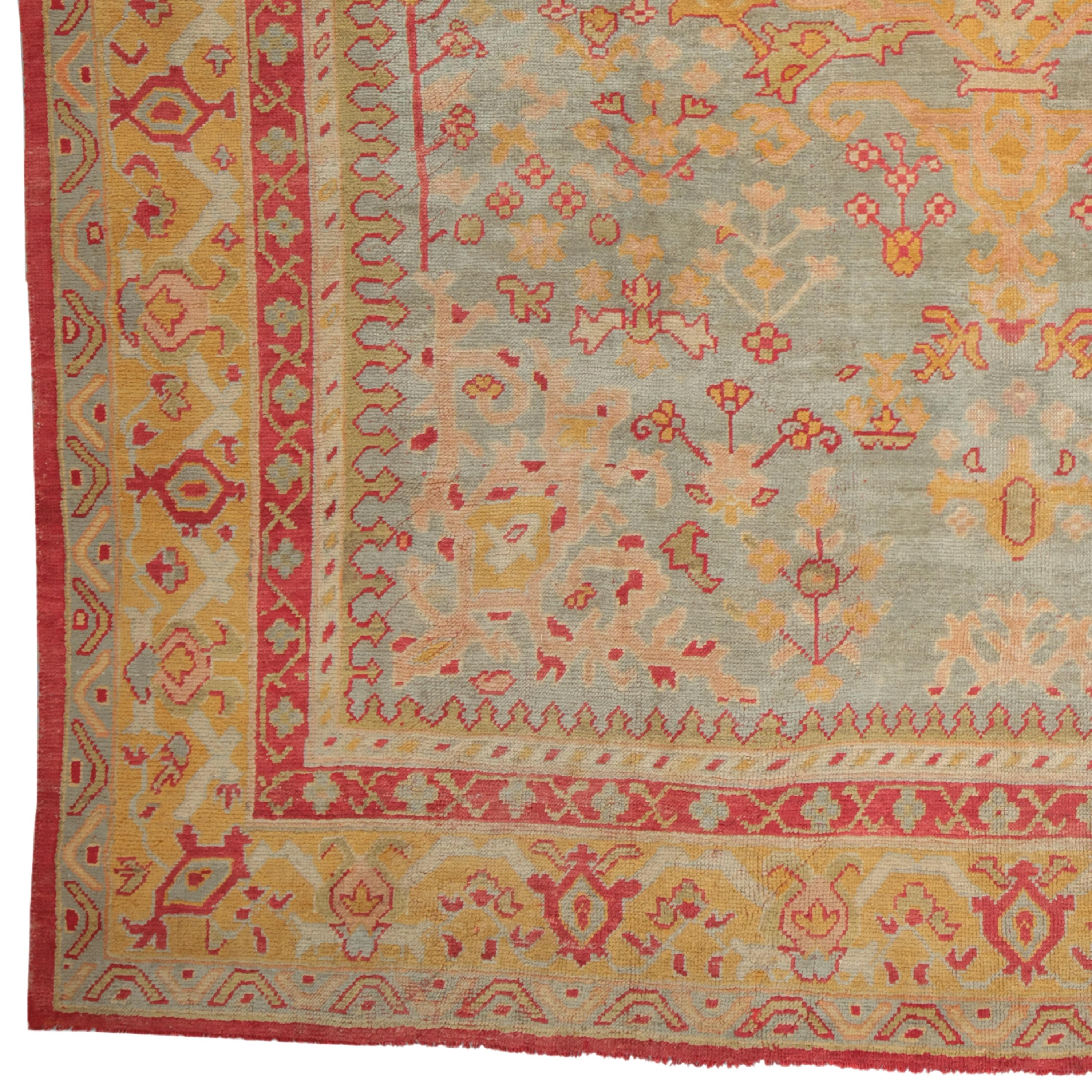Eine historische Schönheit: Antiker Uschak-Teppich vom Ende des 19. Jahrhunderts

Wenn Sie Ihr Zuhause historisch und künstlerisch aufwerten wollen, ist dieser antike Teppich genau das Richtige für Sie. Dieser Teppich ist ein Uschak-Teppich, der