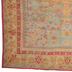 Tappeto Oushak antico - Tappeto Oushak turco della fine del XIX secolo, Tappeto antico