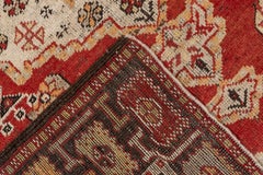 Antique Oushak Rug, Red Field, circa 1920s
