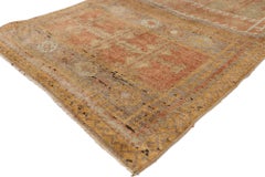 1910's Antique Turkish Oushak Rug with Traditional Style