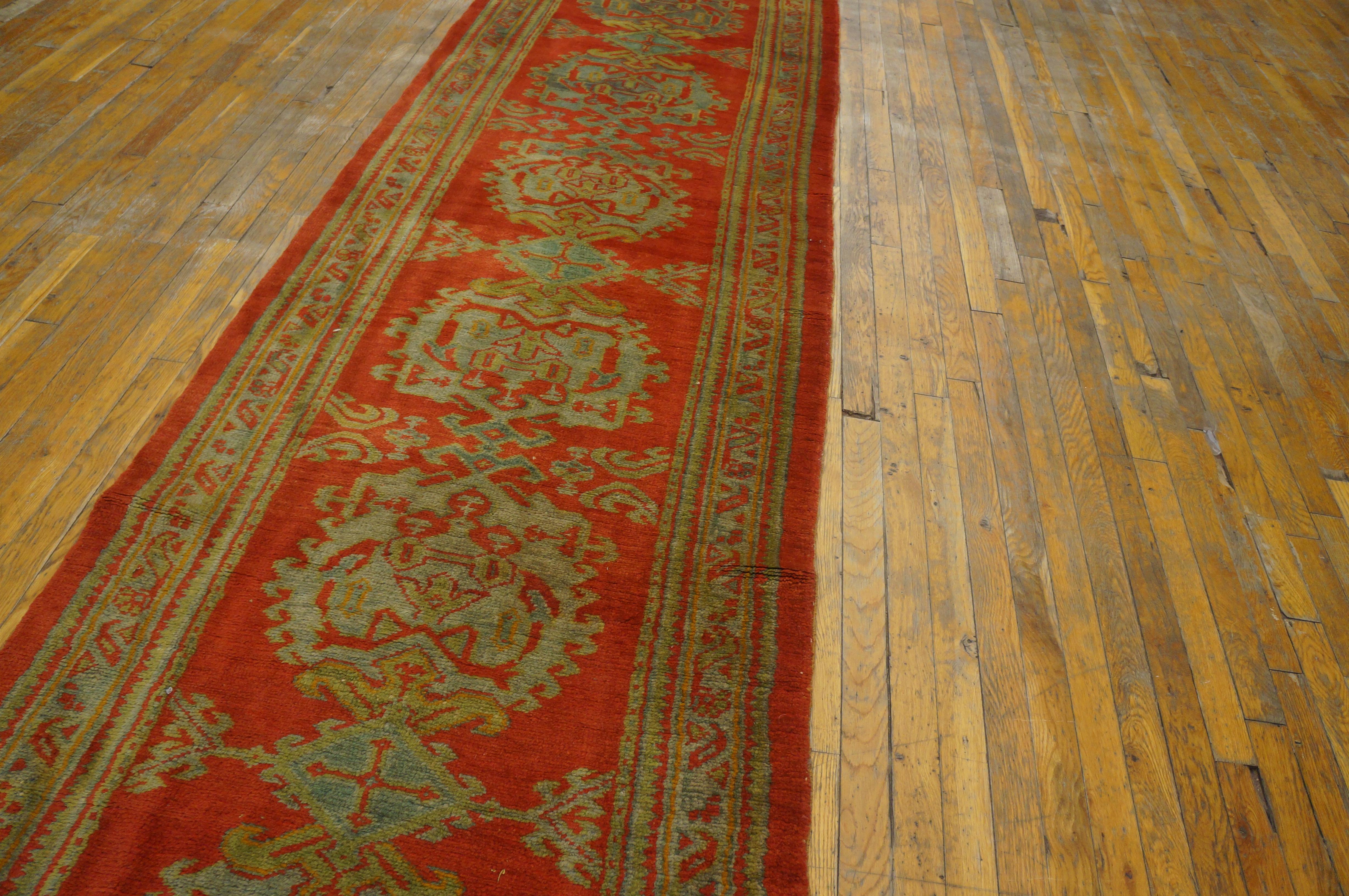 Early 20th Century Turkish Oushak Carpet ( 3'3