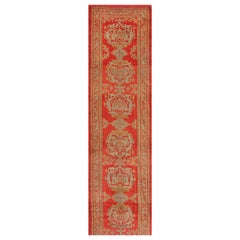 Türkischer Oushak-Teppich des frühen 20. Jahrhunderts ( 3'3" x 34'6" - 99 x 1052)