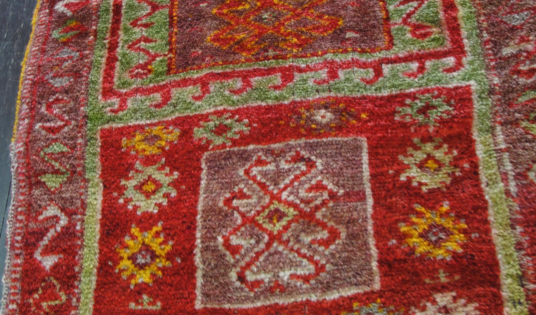 Wool Antique Oushak Small Rug