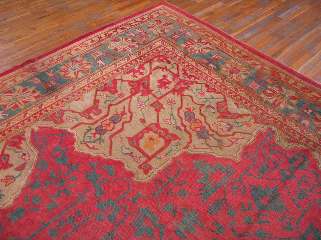 Early 20th Century Turkish Oushak Carpet ( 12' x 23' - 366 x 702 ) For Sale 1