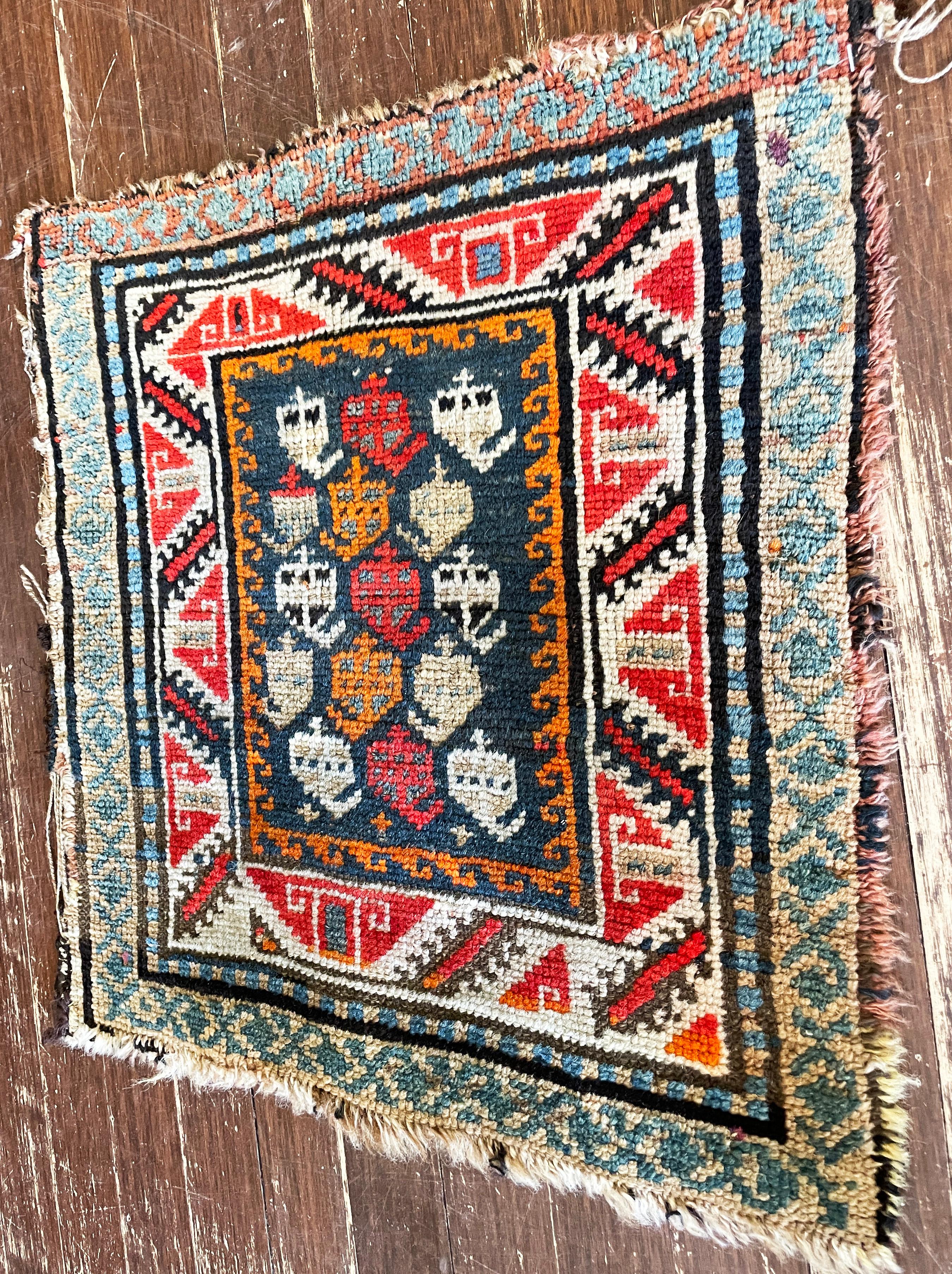 Hand-Knotted Antique Oushak Yastik Anatolian Rug, AS IS For Sale
