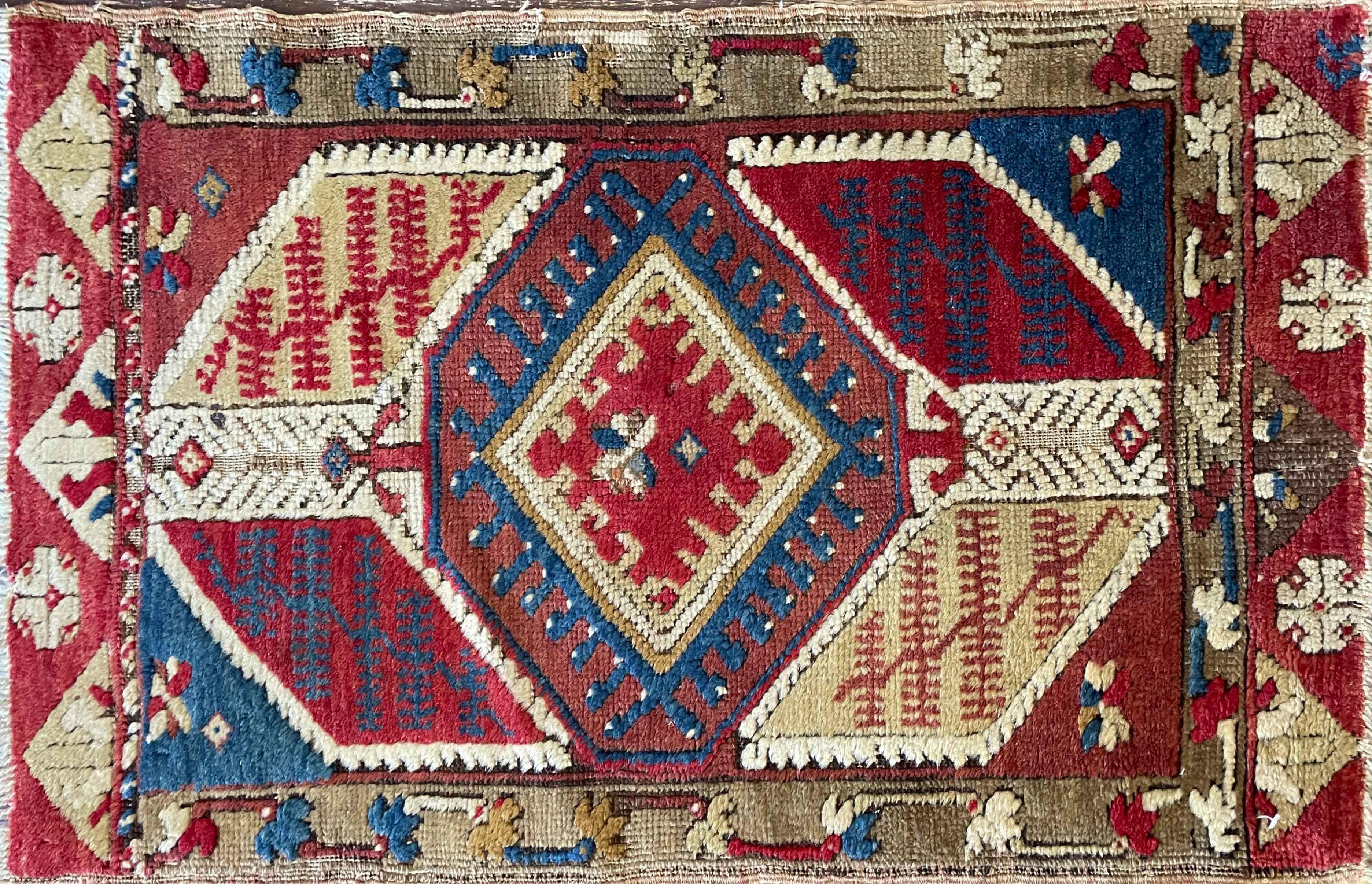 Turkish Antique Oushak Yastik Anatolian Rug For Sale