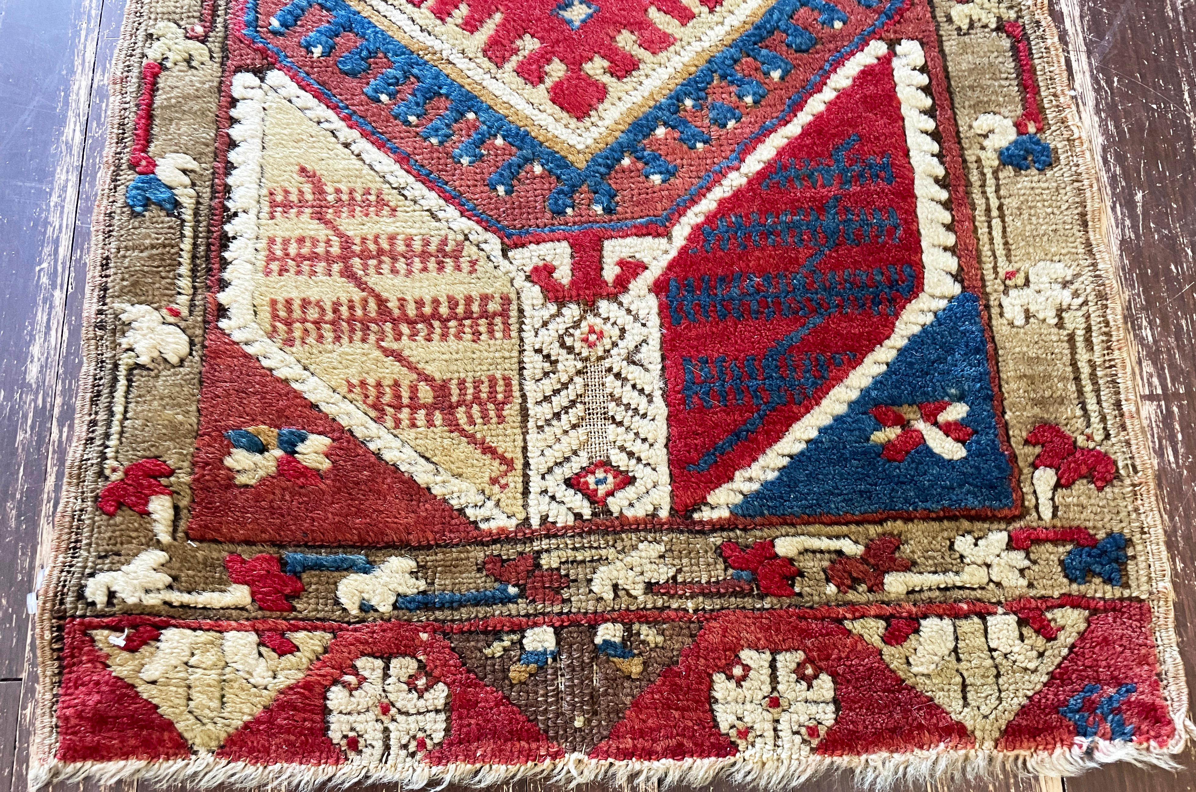 Antique Oushak Yastik Anatolian Rug For Sale 1