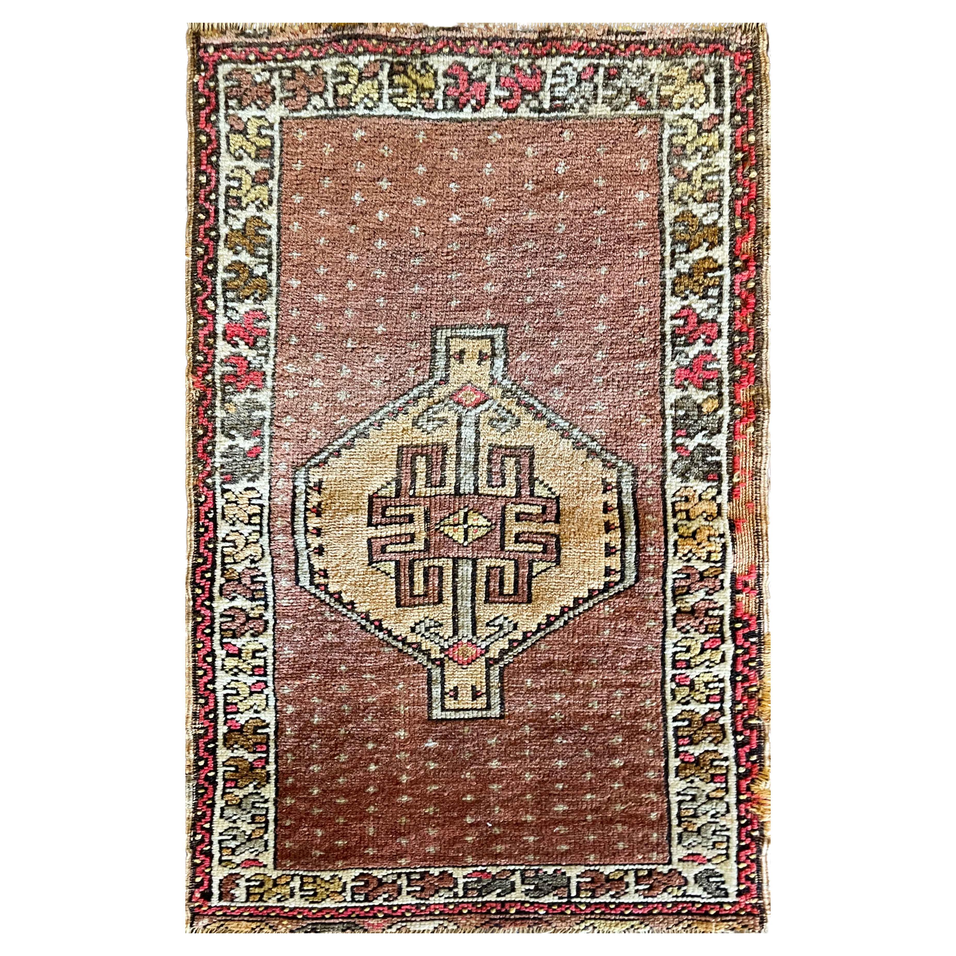 Tapis antique d'Anatolie Yastik Yastik, les débuts