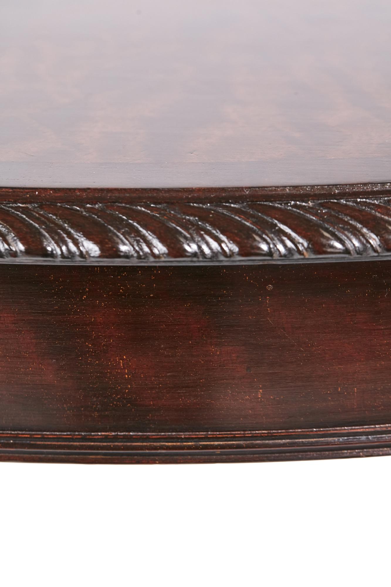 Antique Oval Carved Mahogany Centre Table, circa 1880 In Excellent Condition In Suffolk, GB