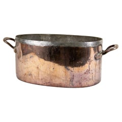 Antique Oval Copper Pot 