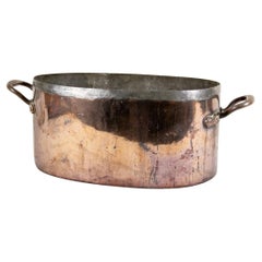 Antique Oval Copper Pot