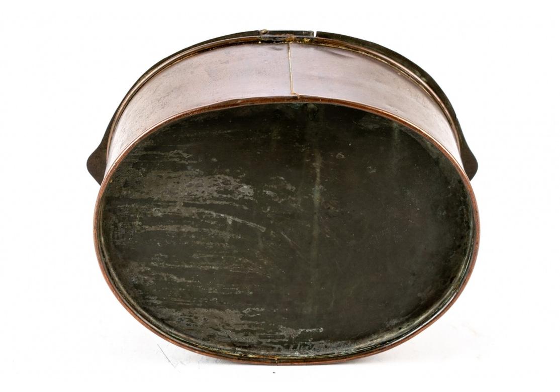 Antique Oval Copper Storage Bin For Sale 1
