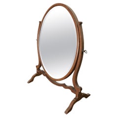Antique Oval Dressing Mirror late 19th Century Victorian